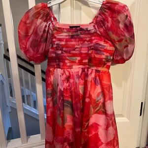 by & by Pink Floral Dress